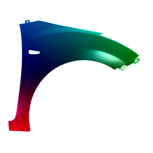 Spatbord rechts voor Hyundai I30 2012-2017 Gespoten in de gewenste kleur