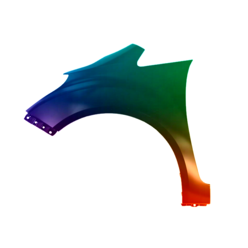 Spatbord links voor Hyundai IX20 vanaf 2010 Gespoten in de gewenste kleur