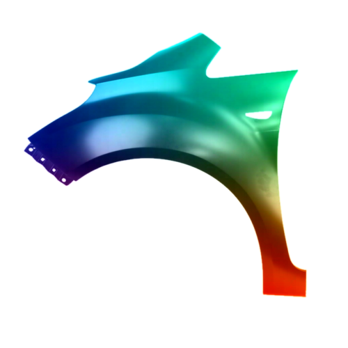 Spatbord links voor Hyundai IX30 vanaf 2010 Gespoten in de gewenste kleur