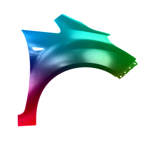 Spatbord rechtsVoor Hyundai IX30 vanaf 2010 Gespoten in de gewenste kleur