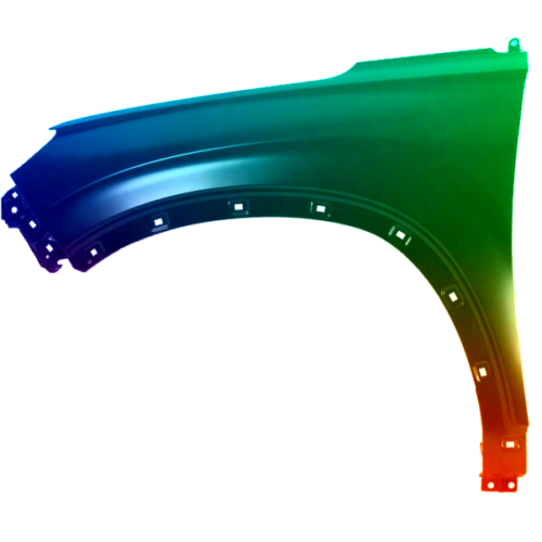 Spatbord links voor Hyundai Santa Fe (TM) 2012-2018 Gespoten in de gewenste kleur