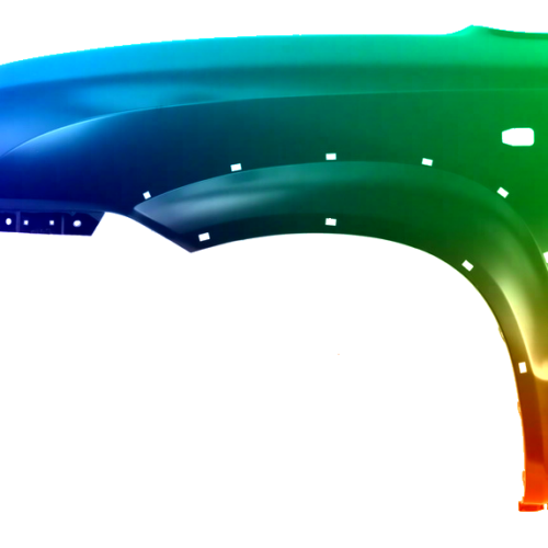 Spatbord links Voor Hyundai Tucson (JM) 2004-2009 Gespoten in gewenste kleur