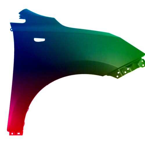 Spatbord rechtsVoor Hyundai Tucson (LM) 2009-2015 Gespoten in de gewenste kleur