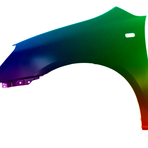 Spatbord links Voor Kia Carens (UN) 2006-2013 Gespoten in gewenste kleur