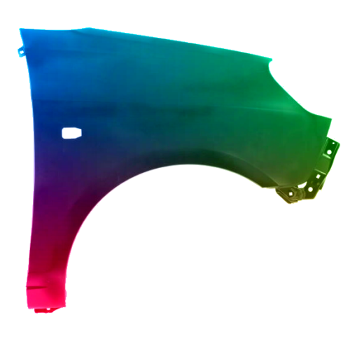 Spatbord rechts Voor Kia Picanto (SA) 2008-2011 Gespoten in gewenste kleur