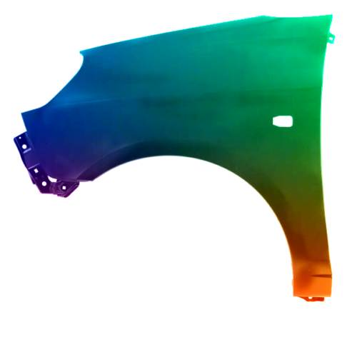 Spatbord links Voor Kia Picanto (SA) 2008-2011 Gespoten in gewenste kleur