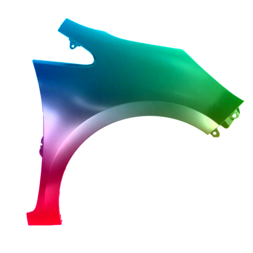 Spatbord rechts Voor Kia Rio (UB) 2011-2016 Gespoten in gewenste kleur