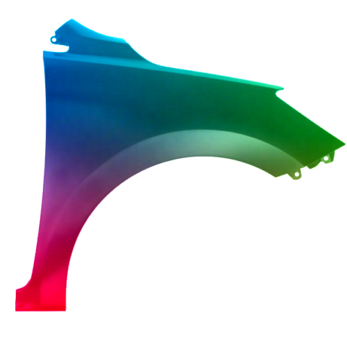 Spatbord rechts voor Kia Rio vanaf 2016 Gespoten in de gewenste kleur