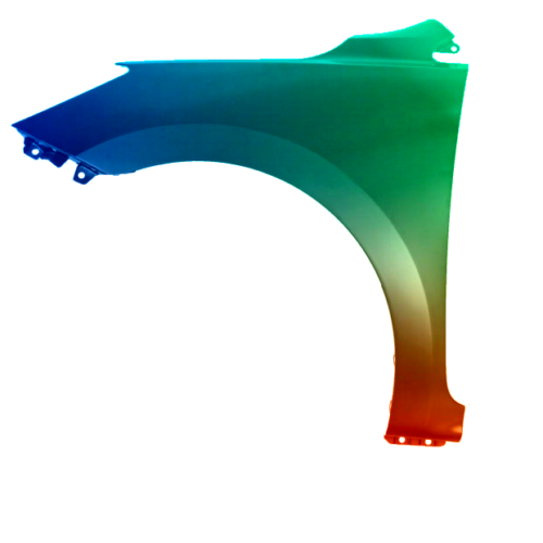 Spatbord links voor Kia Rio vanaf 2016 Gespoten in de gewenste kleur