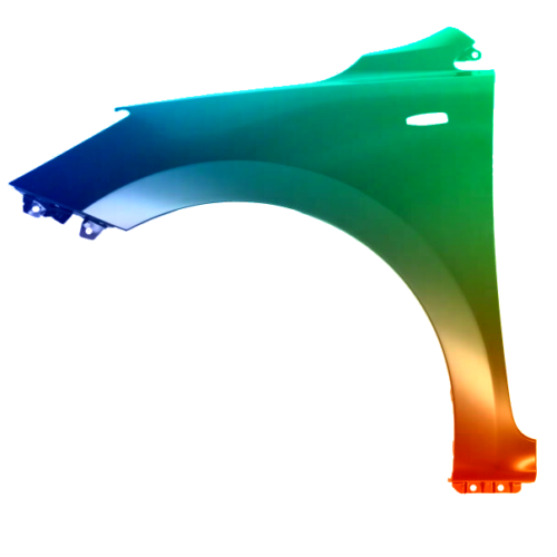 Spatbord links voor Kia Rio vanaf 2016 Gespoten in de gewenste kleur