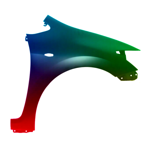 Spatbord rechts Toyota Auris (E15) 2007-2010 Gespoten in gewenste kleur