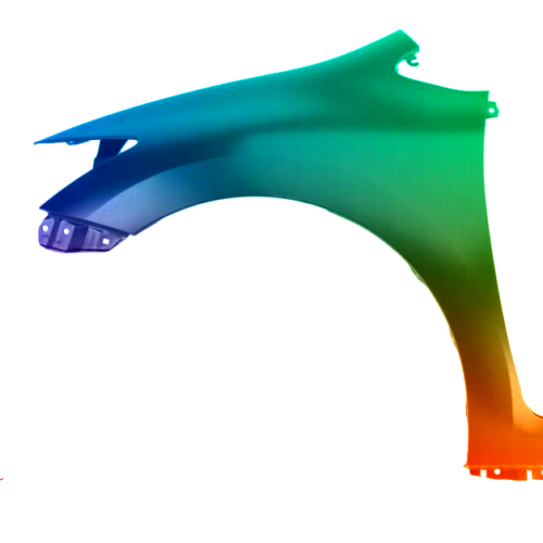 Spatbord links Toyota Auris (E15) 2010-2012 Gespoten in gewenste kleur