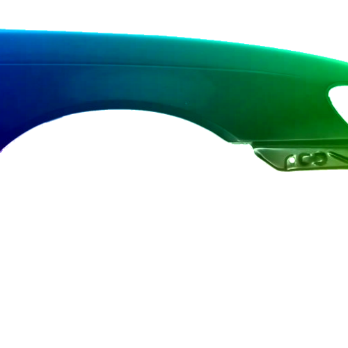 Spatbord rechts Toyota Corolla (E10) 1991-1998 Gespoten in de gewenste kleur