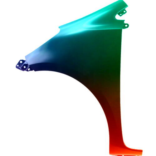 Spatbord links Toyota IQ (AJ1) 2008-2009 Gespoten in gewenste kleur