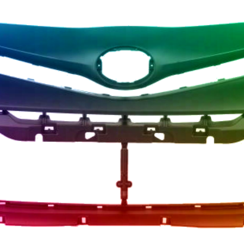 Voor Toyota Prius (XW30) vanaf 2012 PDC voorbumper gespoten in gewenste kleur