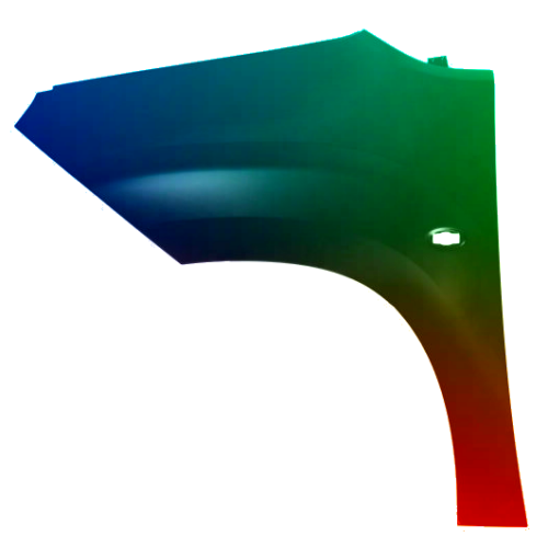 Spatbord links Citroen Berlingo vanaf 2018 Gespoten in de gewenste kleur