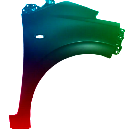 Spatbord rechts Citroen C1 vanaf 2014 Gespoten in de gewenste kleur