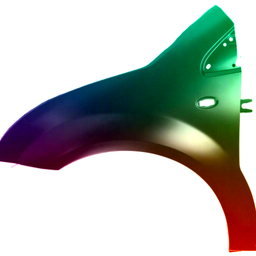 Spatbord links Citroen C2 (JM) 2003-2008 Gespoten in gewenste kleur