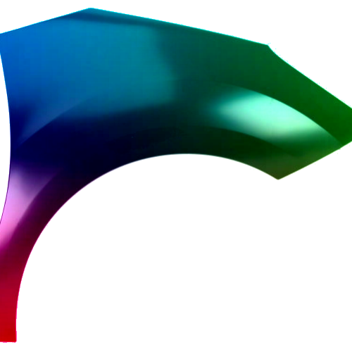 Spatbord rechts Citroen C3 2010-2016 Gespoten in de gewenste kleur