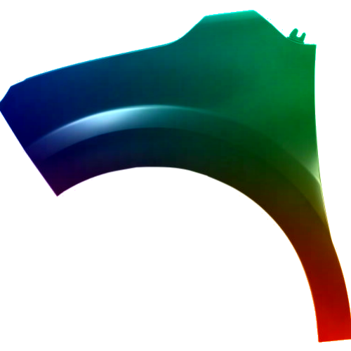 Spatbord links Citroen C3 2016-2020 Gespoten in de gewenste kleur