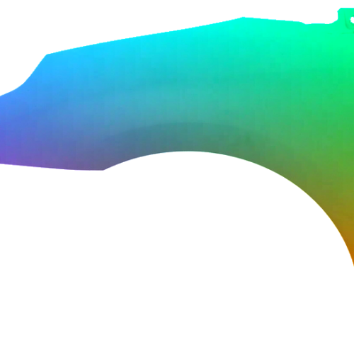 Spatbord links Citroen C4 (LA/LC) 2004-2008 Gespoten in gewenste kleur