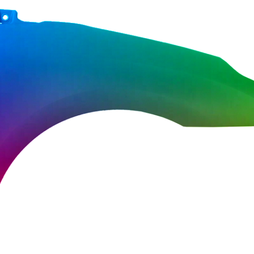 Spatbord rechts Citroen C4 (LA/LC) 2004-2008 Gespoten in de gewenste kleur