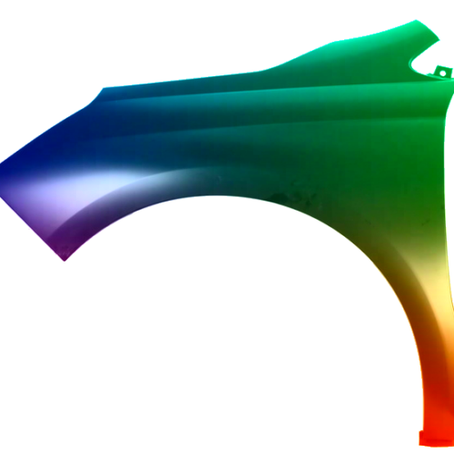 Spatbord links Citroën C4 (B7) vanaf 2010 Gespoten in de gewenste kleur