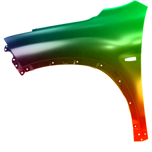 Spatbord links Citroen C4 Aircross vanaf 2012 Gespoten in gewenste kleur