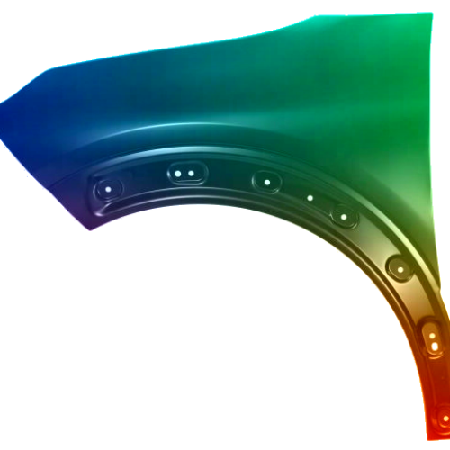 Spatbord links Citroën C4 Cactus vanaf 2018 Gespoten in de gewenste kleur