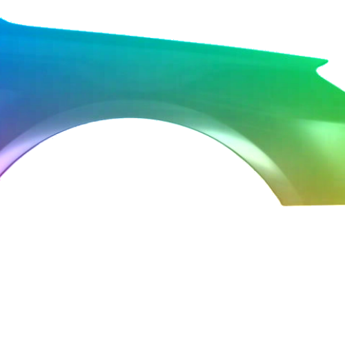 Spatbord rechts Citroen C5 (RD/TD) vanaf 2008 Gespoten in de gewenste kleur