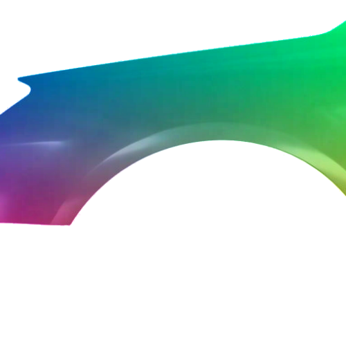 Spatbord links Citroen C5 (RD/TD) vanaf 2008 Gespoten in de gewenste kleur