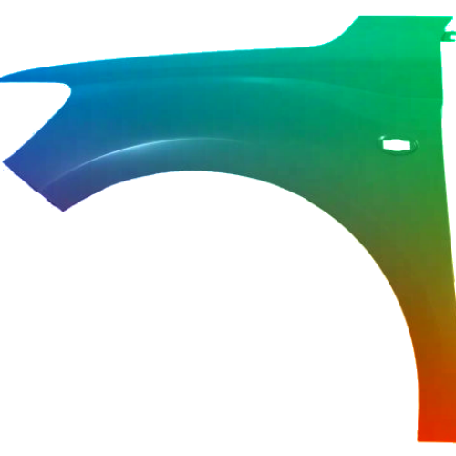 Spatbord links Citroen C-Elysee vanaf 2017 Gespoten in de gewenste kleur