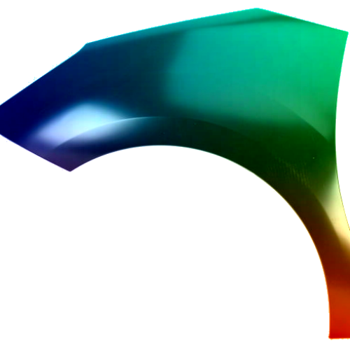 Spatbord links Citroen DS3 vanaf 2010 Gespoten in de gewenste kleur