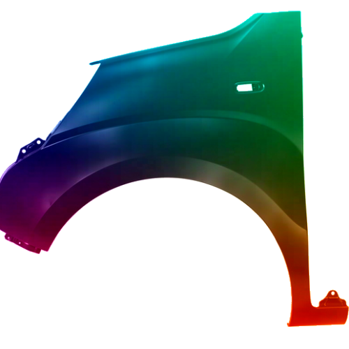 Spatbord links Citroen Nemo uit 2007 Gespoten in de gewenste kleur