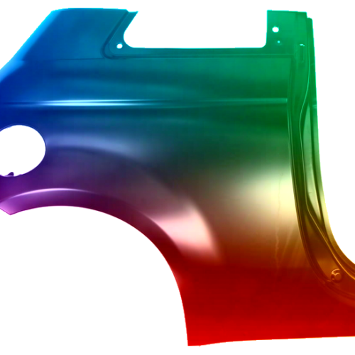 Spatbord rechts Fiat 500 (312) 2007-2015 Gespoten in de gewenste kleur