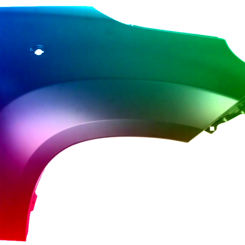 Spatbord rechts Fiat 500L (330) vanaf 2013 Gespoten in de gewenste kleur