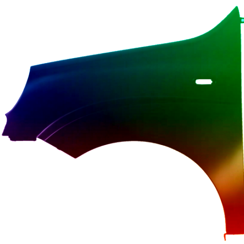 Spatbord links Fiat Doblo (119/223) 2006-2010 Gespoten in gewenste kleur