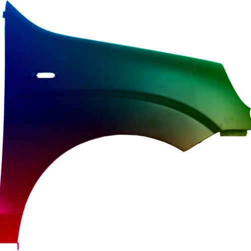 Spatbord rechts Fiat Doblo (119/223) 2006-2010 Gespoten in de gewenste kleur