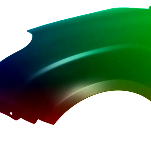 Spatbord links Fiat Doblo (152/263) 2010-2014 Gespoten in gewenste kleur