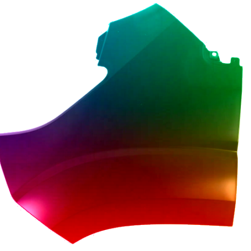 Spatbord links Fiat Ducato vanaf 2014 Gespoten in de gewenste kleur