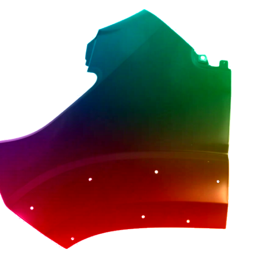 Spatbord links Fiat Ducato vanaf 2014 Gespoten in de gewenste kleur