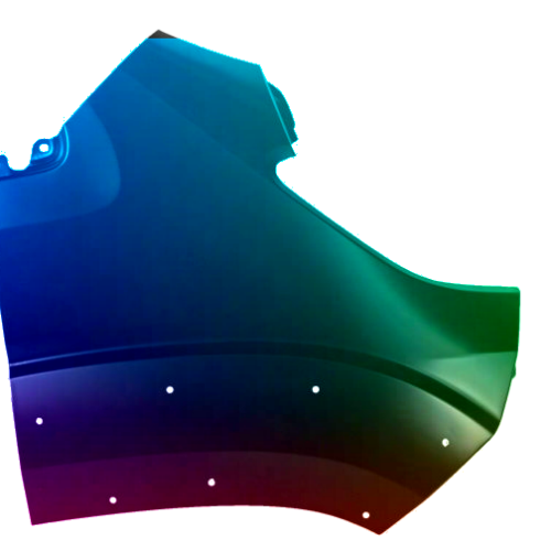 Spatbord rechts Fiat Ducato vanaf 2014 Gespoten in de gewenste kleur