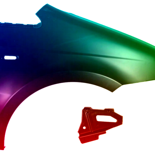 Spatbord rechts Fiat Idea (350) 2004-2011 Gespoten in de gewenste kleur