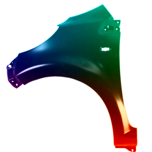 Spatbord links Peugeot 107 (P) 2012-2014 Gespoten in gewenste kleur