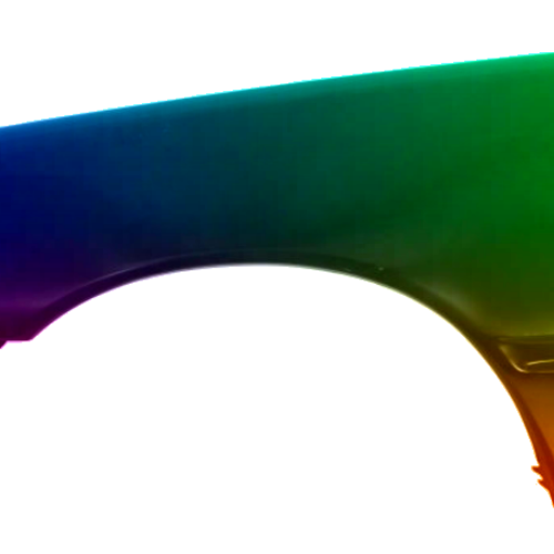 Spatbord links Peugeot 108 uit 2014 Gespoten in de gewenste kleur