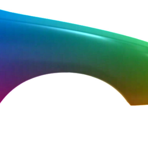 Spatbord rechts Peugeot 206 (2_) 1988-2009 Gespoten in de gewenste kleur