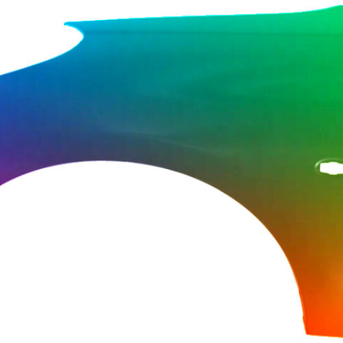 Spatbord links Peugeot 206+ (2_) vanaf 2009 Gespoten in de gewenste kleur