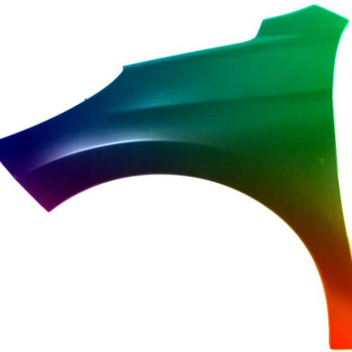 Spatbord links Peugeot 207 (W_) 2006-2013 Gespoten in gewenste kleur