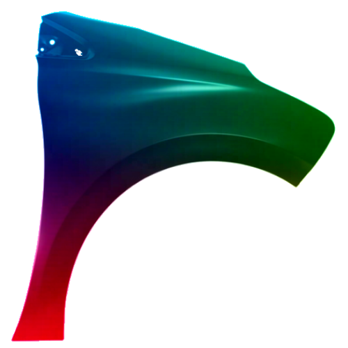 Spatbord rechts Peugeot 208 2012-2019 Gespoten in de gewenste kleur