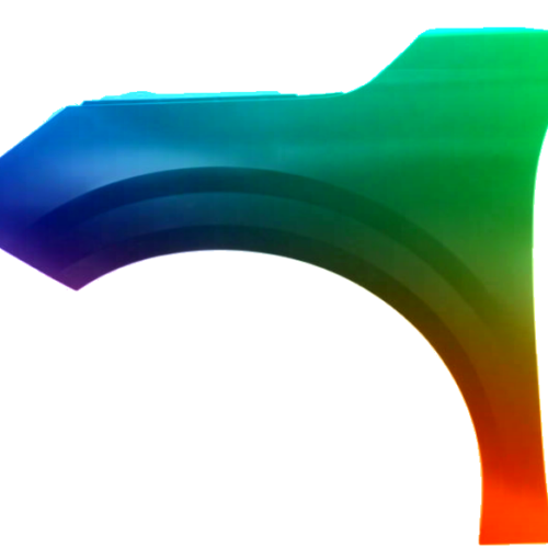 Spatbord links Peugeot 208 vanaf 2019 Gespoten in de gewenste kleur